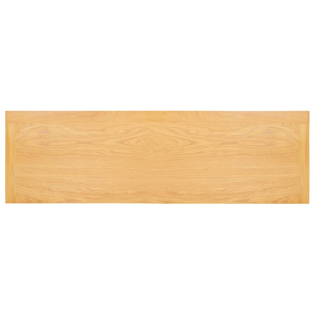 Mesa consola de madera maciza de roble 83x30x73 cm - Imagen 5