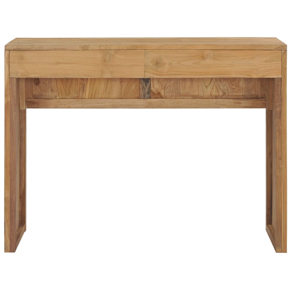 Mesa consola de madera maciza de teca 100x35x75 cm - Imagen 3