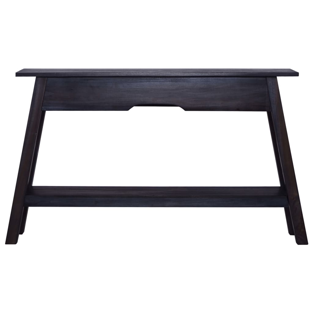 Mesa consola de madera maciza de caoba negra 120x30x75 cm - Imagen 2