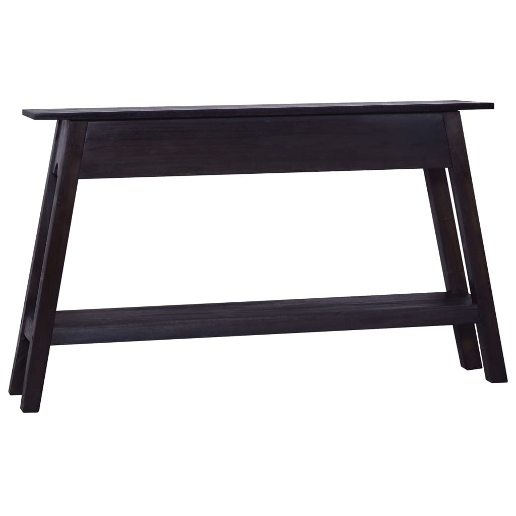Mesa consola de madera maciza de caoba negra 120x30x75 cm - Imagen 3