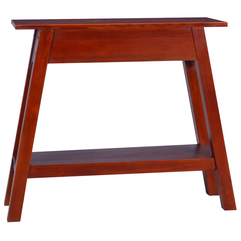 Mesa consola clásica de madera maciza caoba marrón 90x30x75cm - Imagen 5
