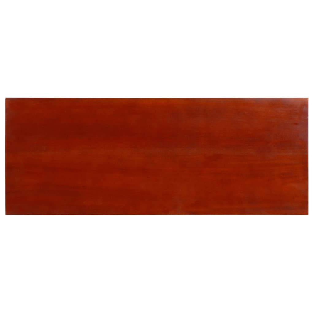 Mesa consola clásica de madera maciza caoba marrón 90x30x75cm - Imagen 6
