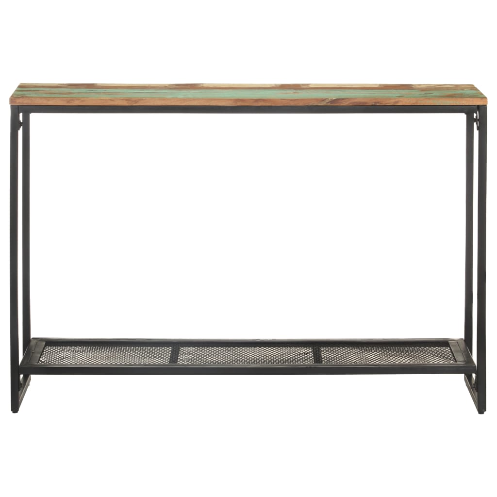 Mesa consola de madera maciza reciclada 110x35x75 cm - Imagen 2