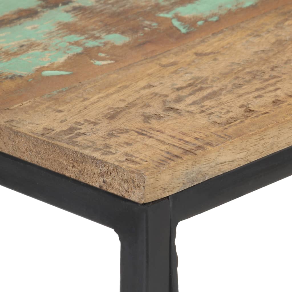 Mesa consola de madera maciza reciclada 110x35x75 cm - Imagen 4