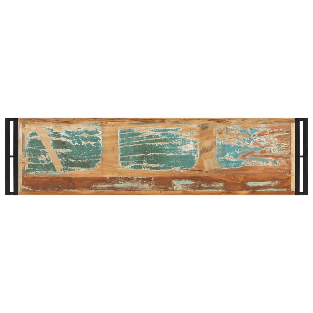 Mesa consola de madera maciza reciclada 120x30x75 cm - Imagen 3