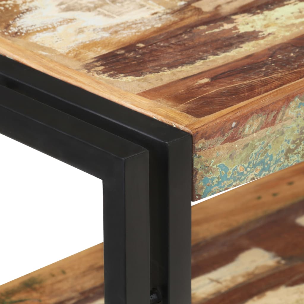 Mesa consola de madera maciza reciclada 120x30x75 cm - Imagen 4
