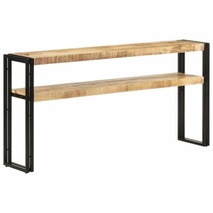 Mesa consola de madera de mango rugosa 150x30x75 cm