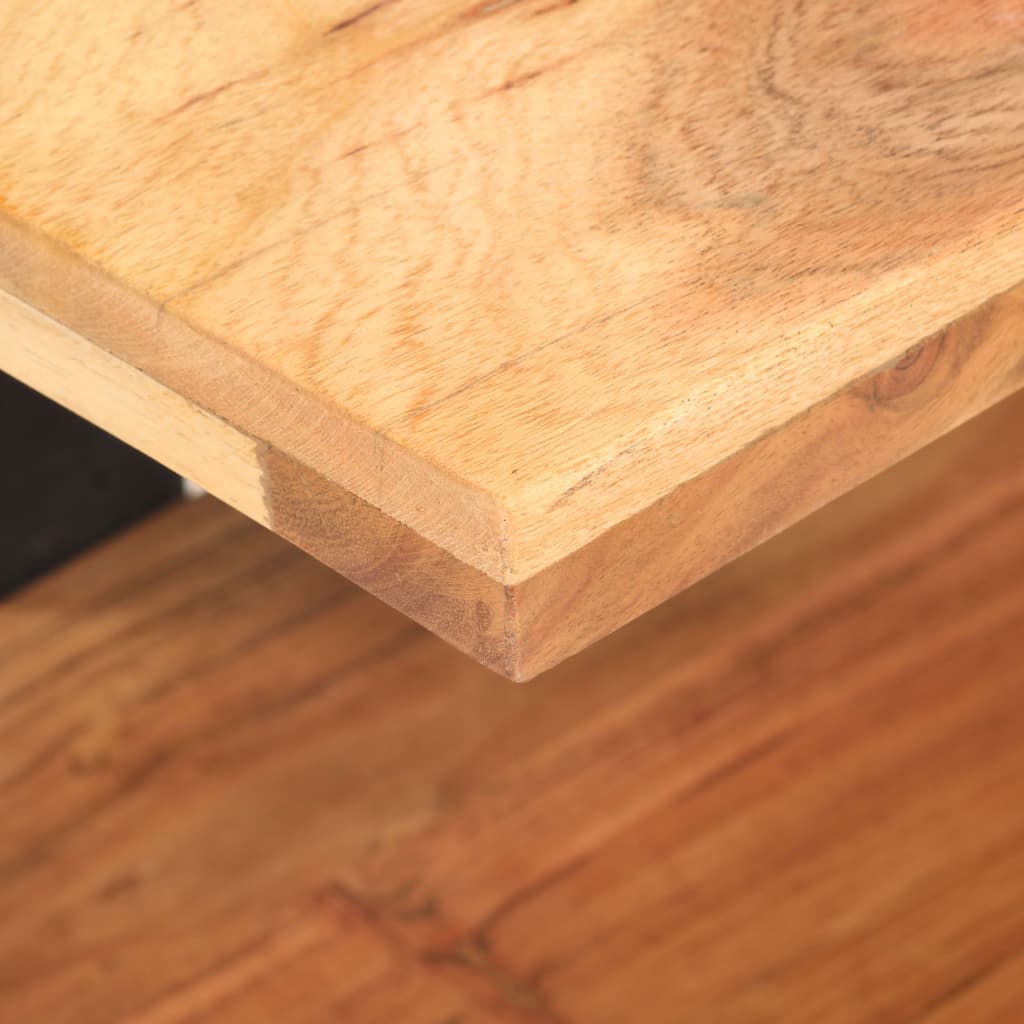 Mesita de noche de madera maciza de acacia 50x40x40 cm - Imagen 5