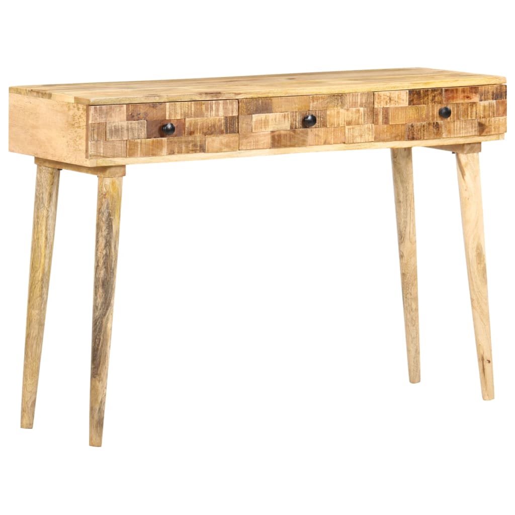 Mesa consola de madera maciza de mango 115x35x76 cm