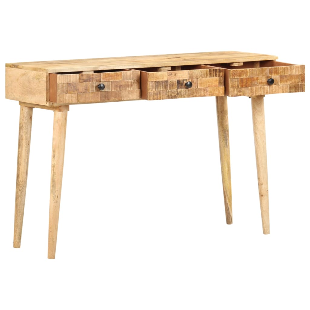 Mesa consola de madera maciza de mango 115x35x76 cm - Imagen 2