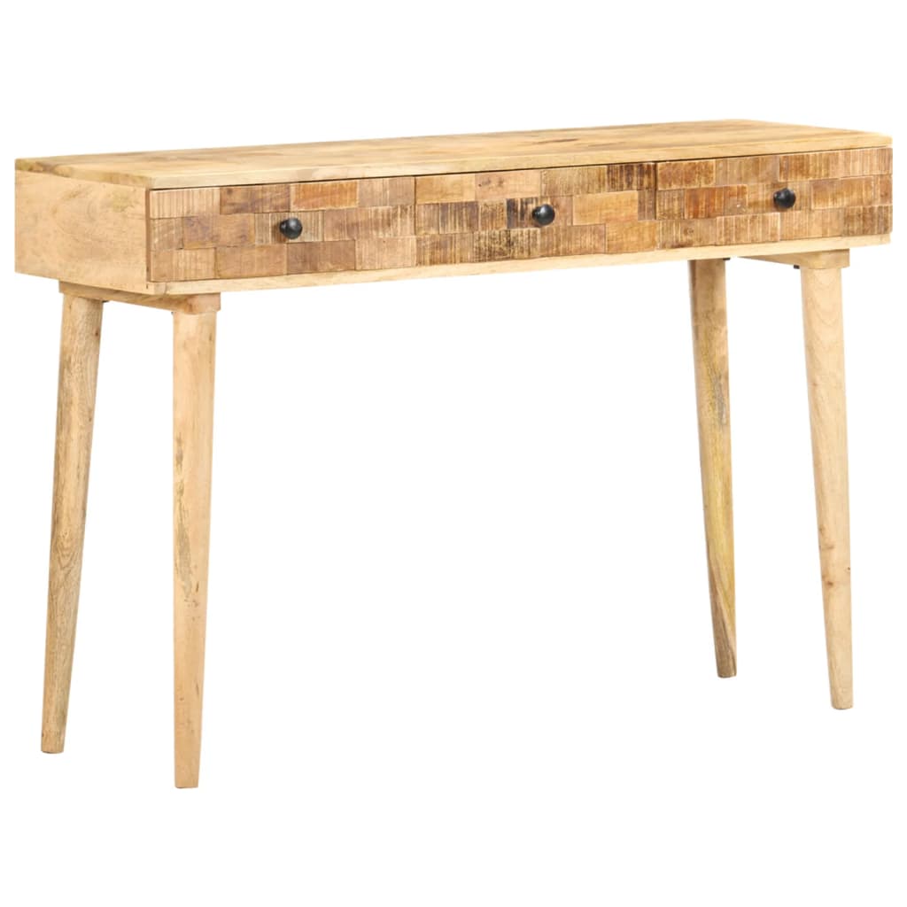 Mesa consola de madera maciza de mango 115x35x76 cm - Imagen 12