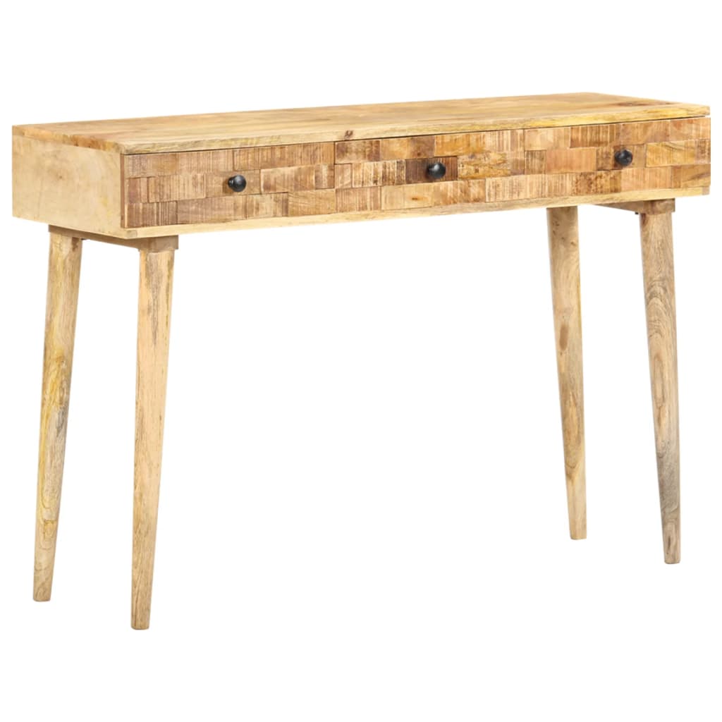 Mesa consola de madera maciza de mango 115x35x76 cm - Imagen 10