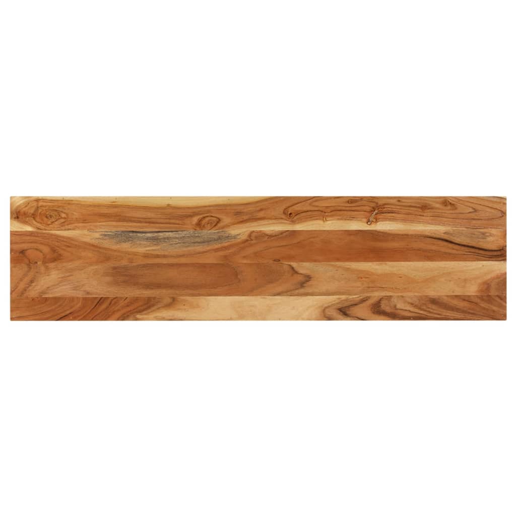 Mesa consola de madera maciza de acacia 120x30x75 cm - Imagen 4