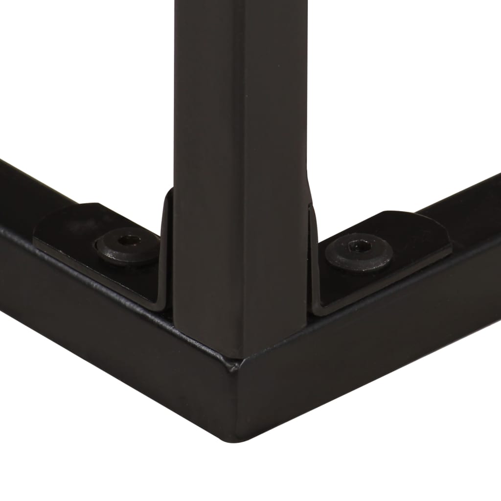 Mesa consola de madera maciza de acacia 120x30x75 cm - Imagen 5