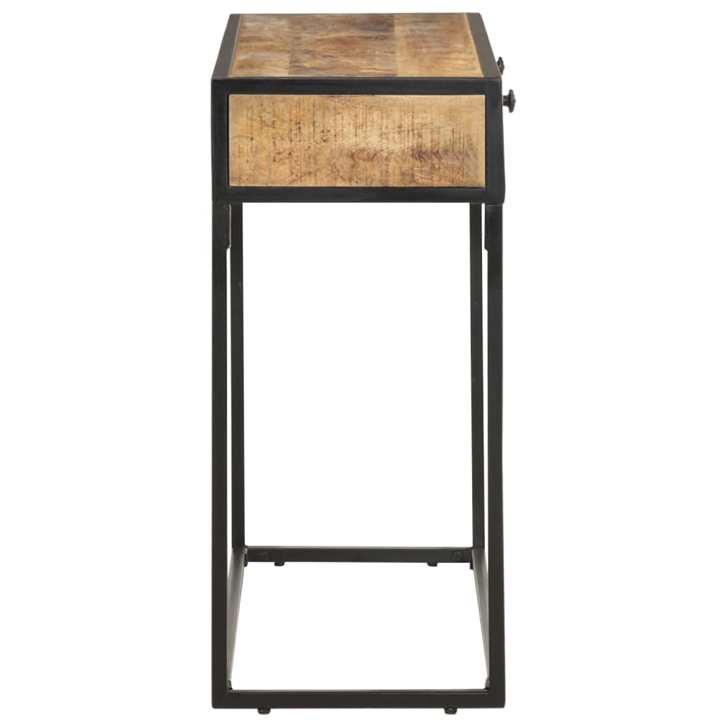Mesa consola de madera maciza de mango 100x35x75 cm - Imagen 4