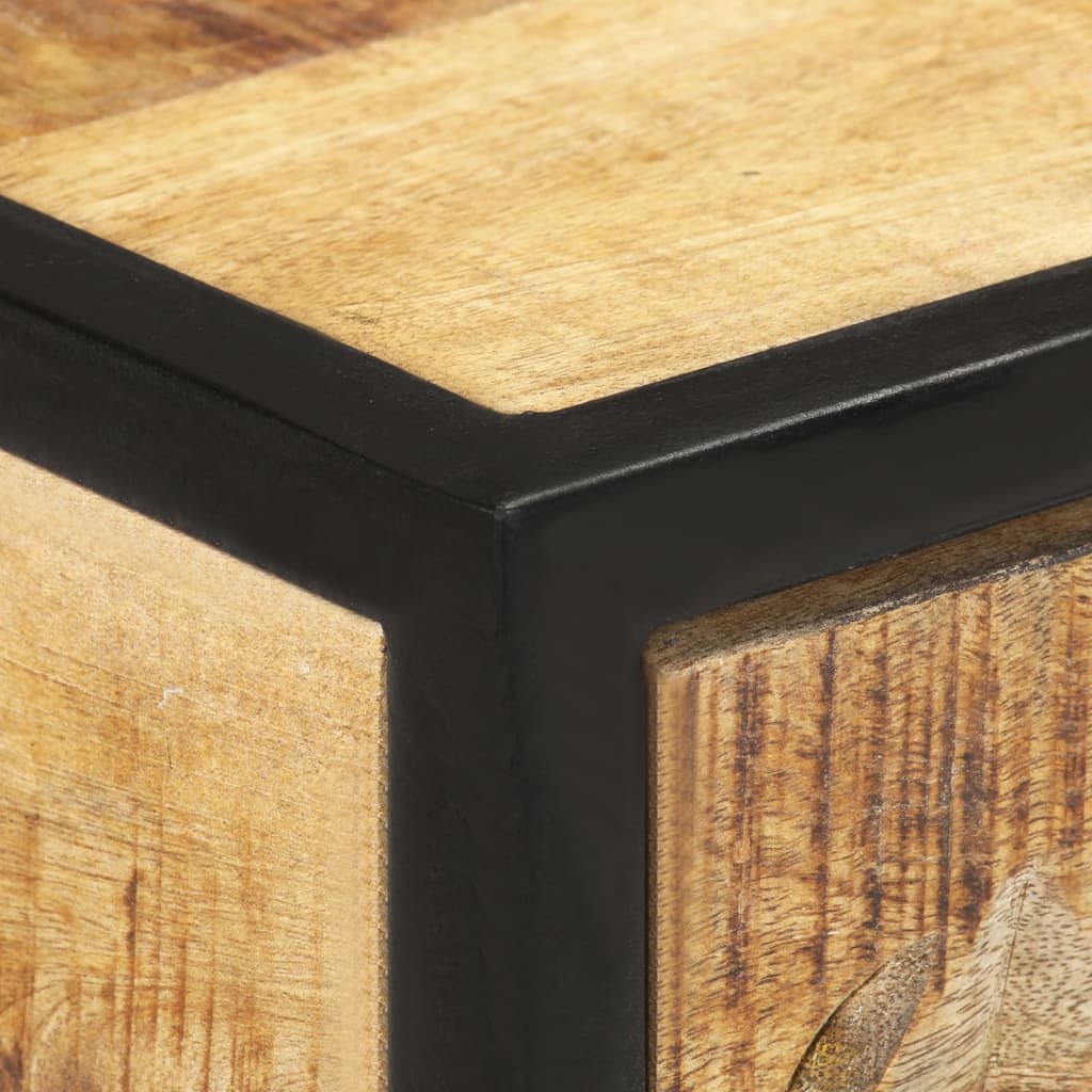 Mesa consola de madera maciza de mango 100x35x75 cm - Imagen 7