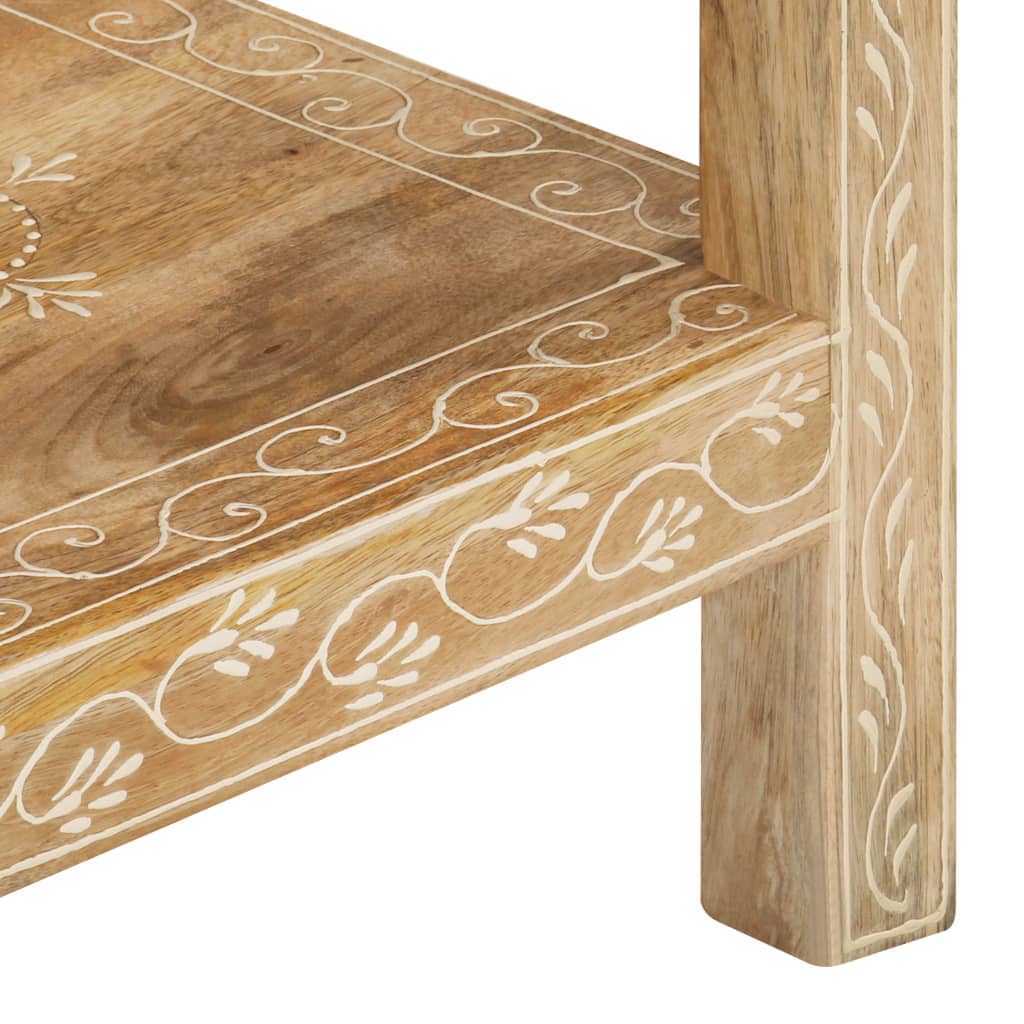 Mesa consola de madera maciza de mango 80x35x74 cm - Imagen 5