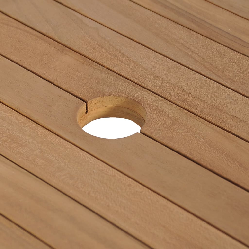 Mueble tocador madera teca maciza con lavabos de mármol negro - Imagen 6