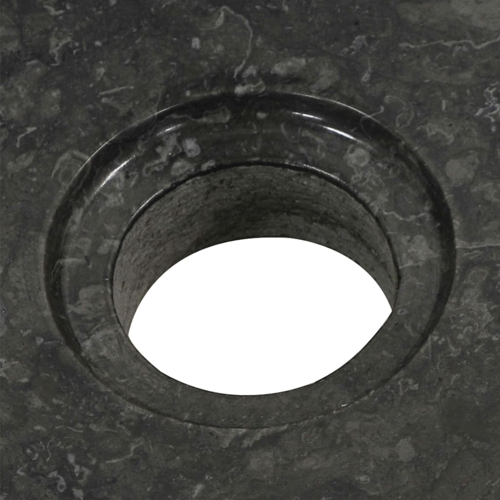 Mueble tocador madera teca maciza con lavabos de mármol negro - Imagen 9