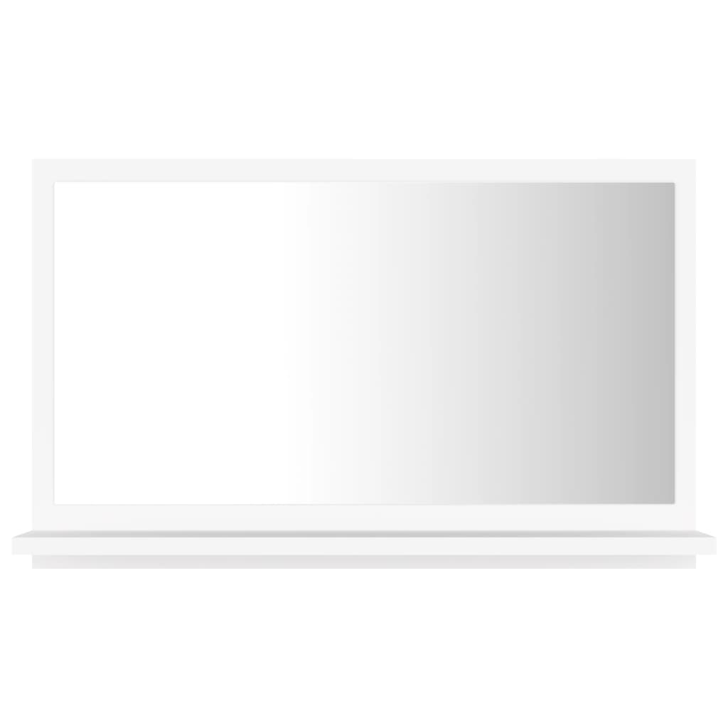 Espejo de baño madera contrachapada blanco 60x10,5x37 cm - Imagen 2