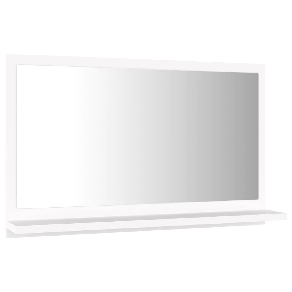 Espejo de baño madera contrachapada blanco 60x10,5x37 cm - Imagen 3