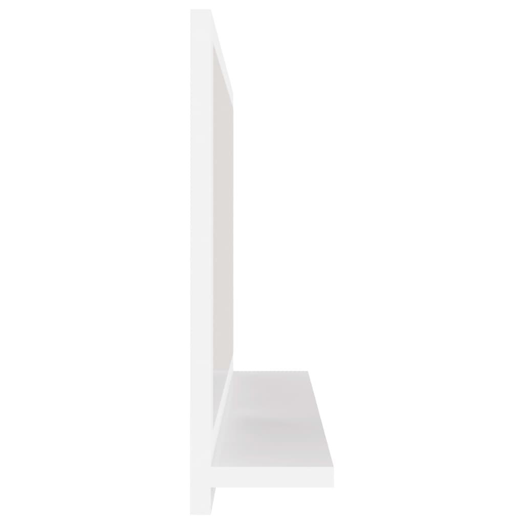 Espejo de baño madera contrachapada blanco 60x10,5x37 cm - Imagen 5