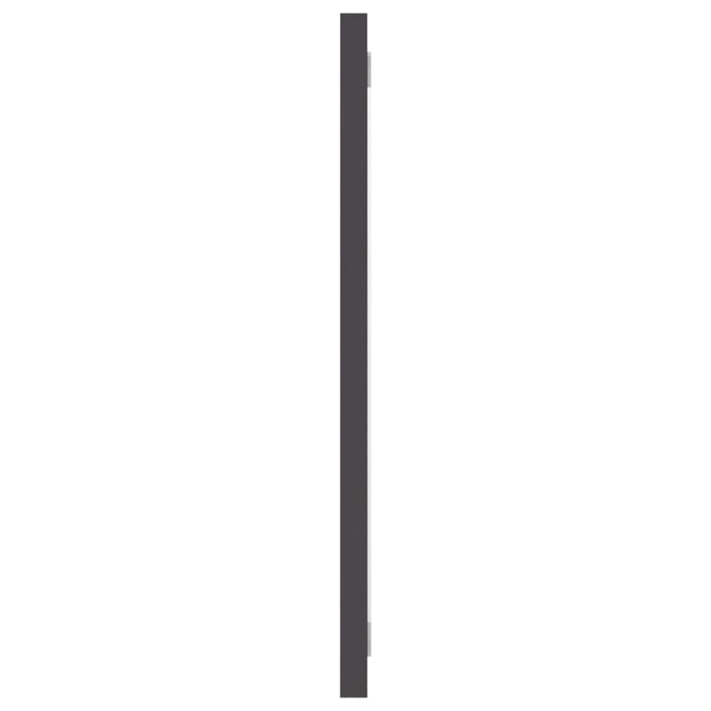 Espejo de baño madera contrachapada gris 100x1,5x37 cm - Imagen 4