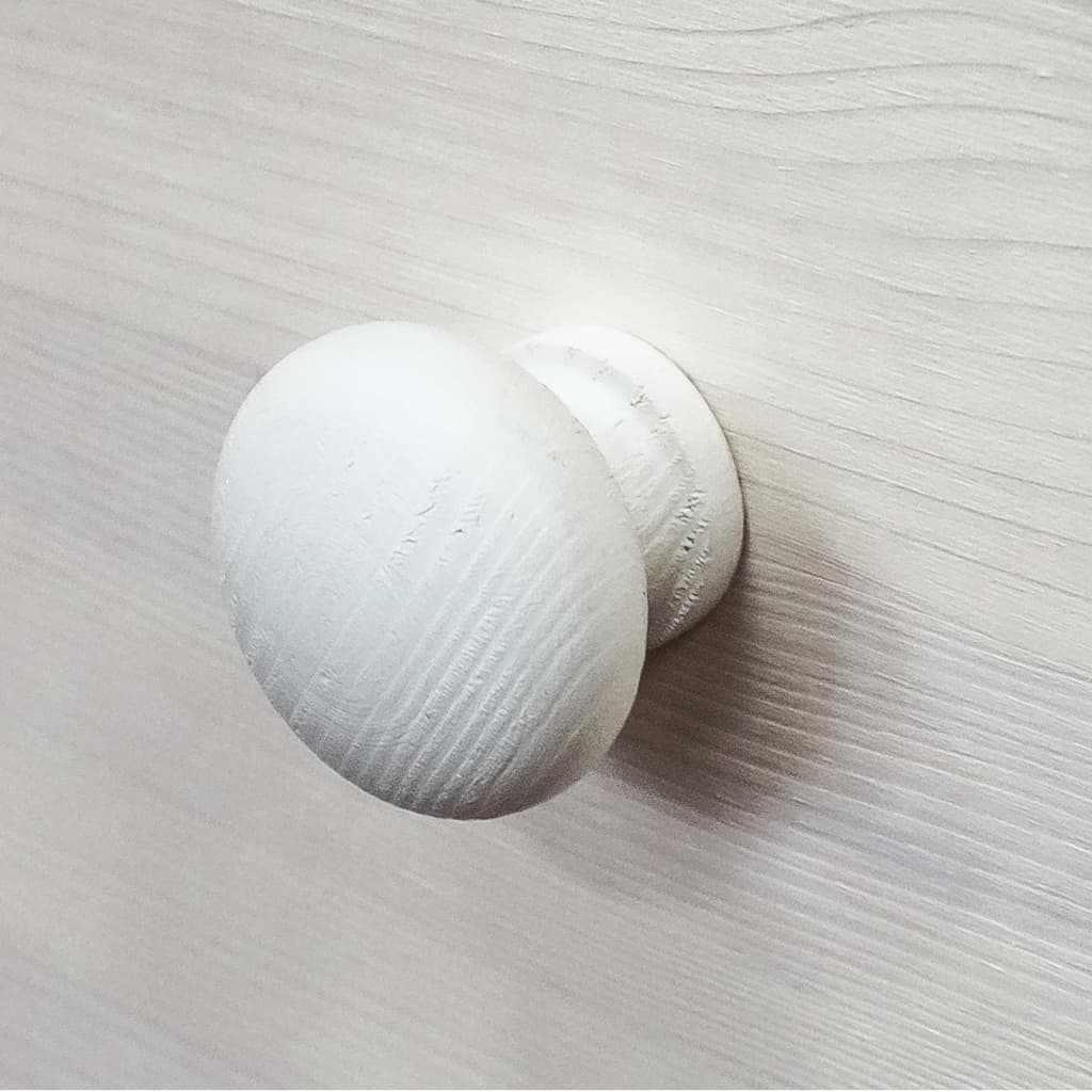 Mesita de noche de madera maciza de pino 43x34x40 cm - Imagen 4