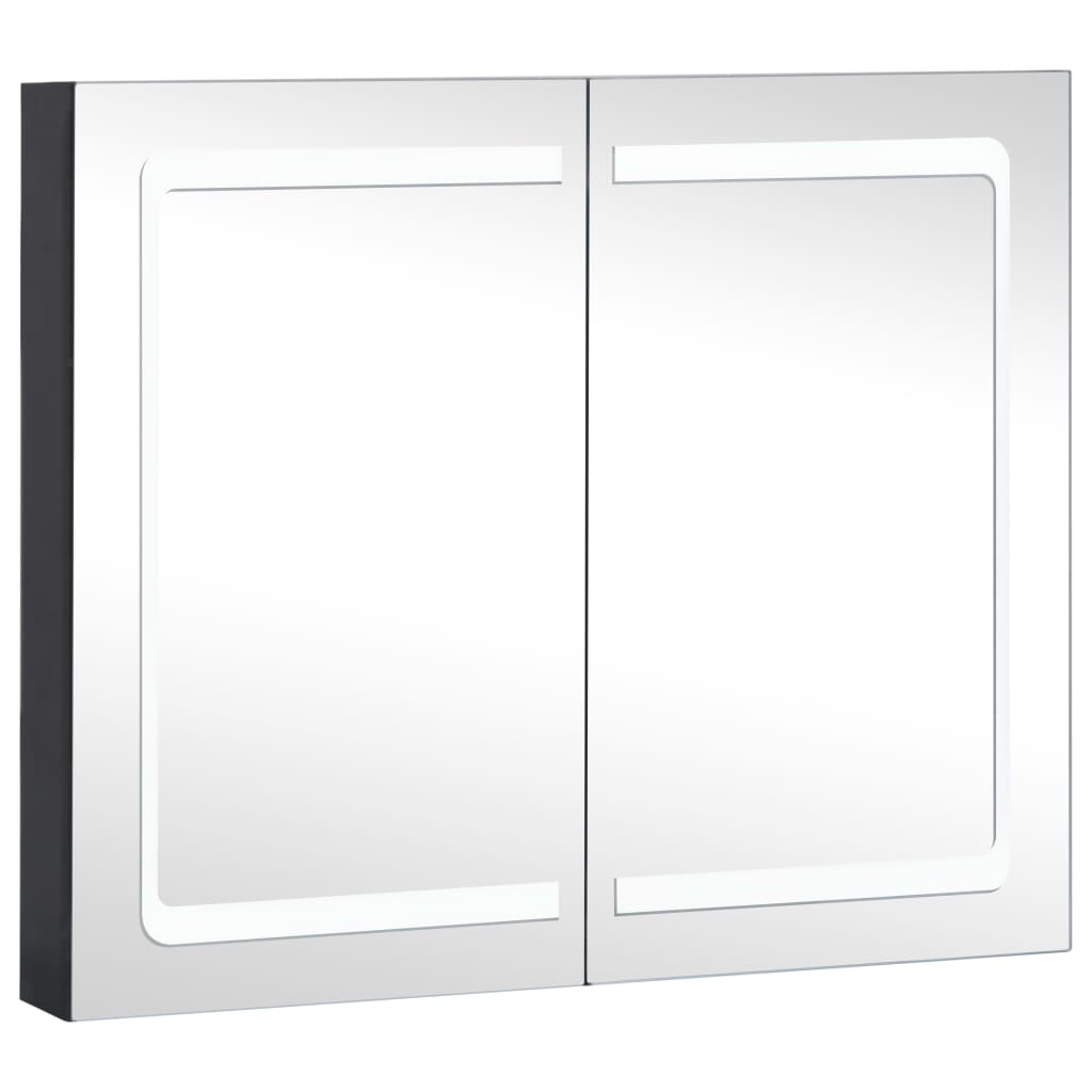 Mueble de baño con espejo LED 80x12,2x68 cm - Imagen 2