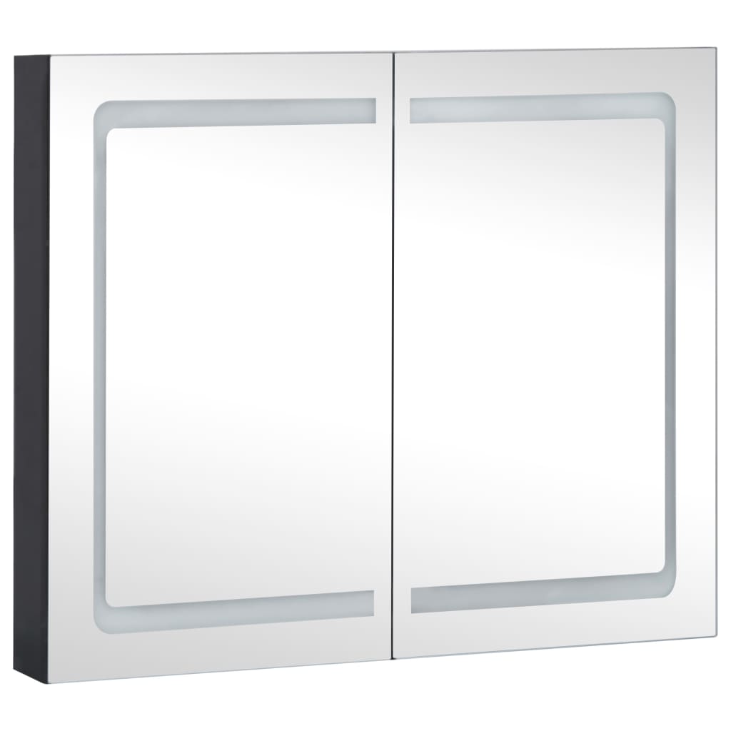 Mueble de baño con espejo LED 80x12,2x68 cm - Imagen 3