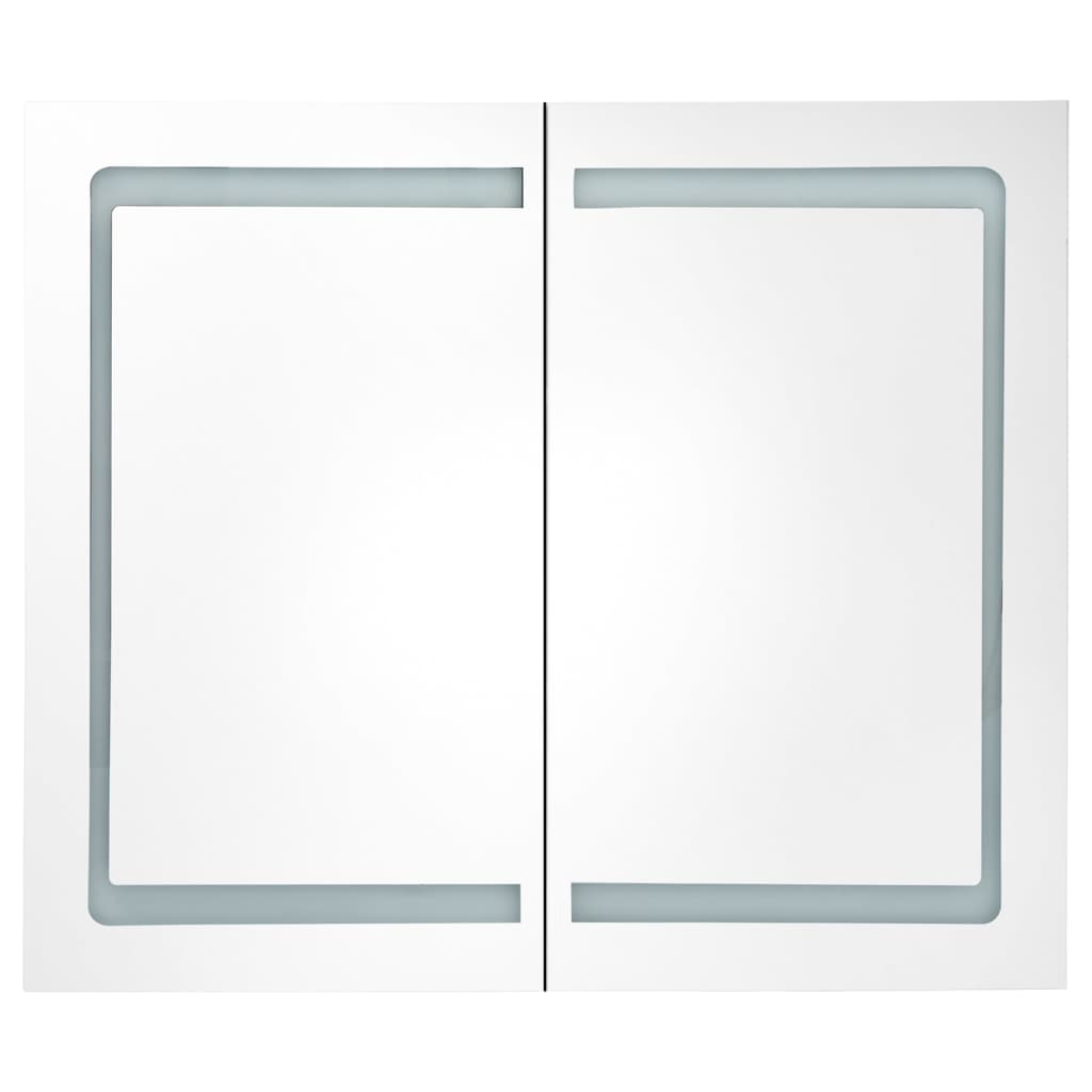 Mueble de baño con espejo LED 80x12,2x68 cm - Imagen 4