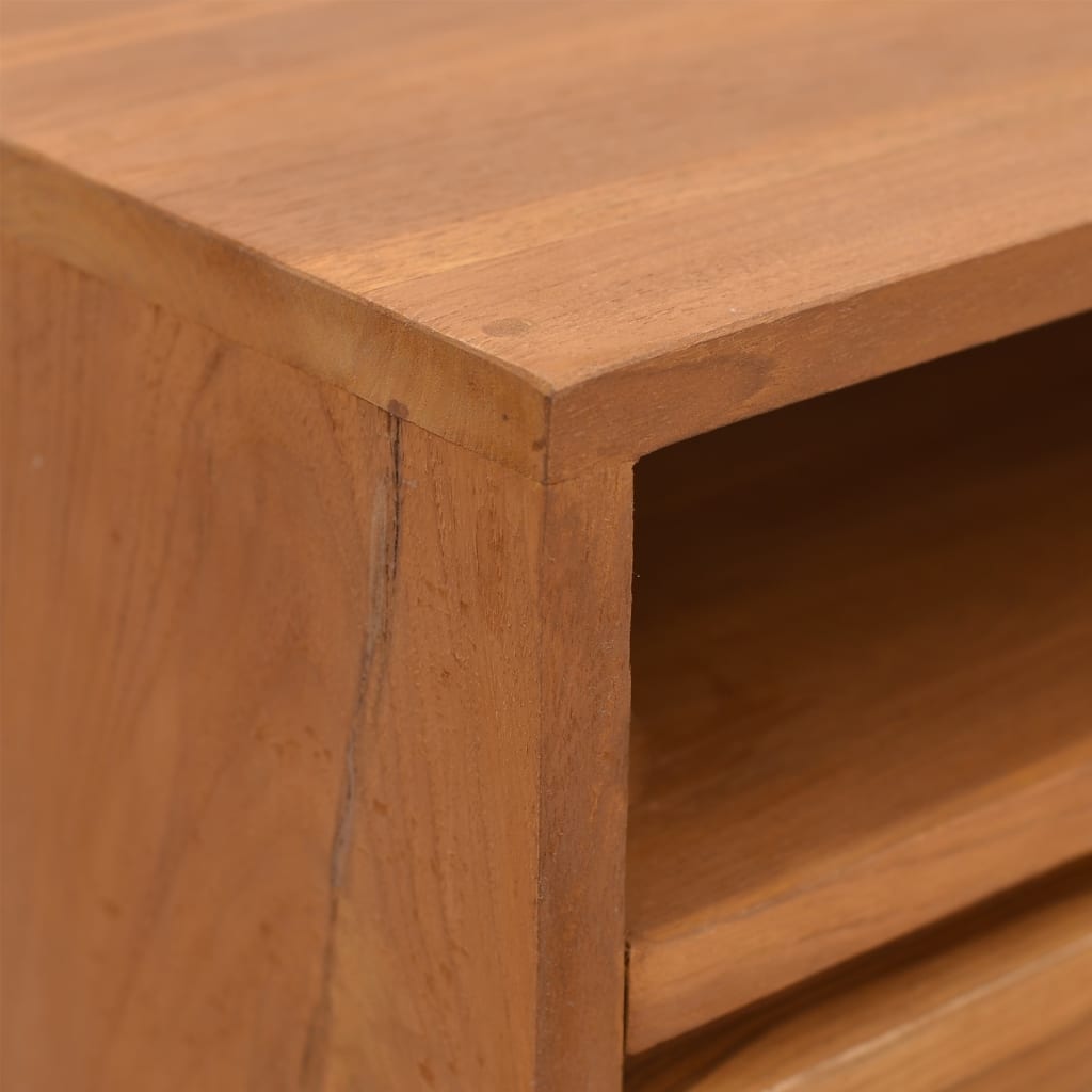 Mesa consola de madera maciza de teca 110x30x79 cm - Imagen 7