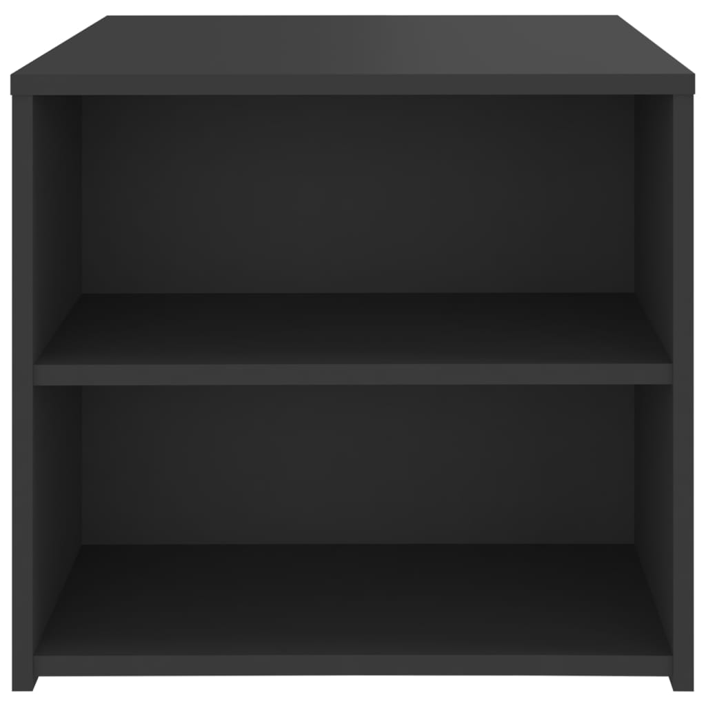 Mesa auxiliar madera contrachapada gris 50x50x45 cm - Imagen 5