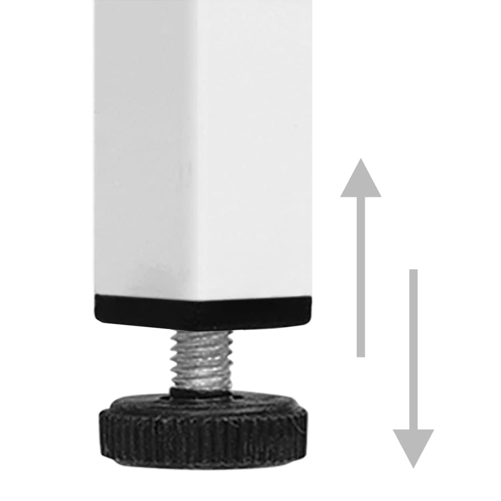 Mesita de noche acero blanco 35x35x51 cm - Imagen 8