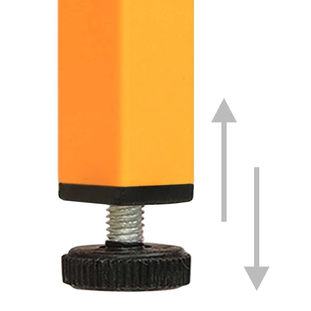 Mesita de noche acero amarillo mostaza 35x35x51 cm - Imagen 7