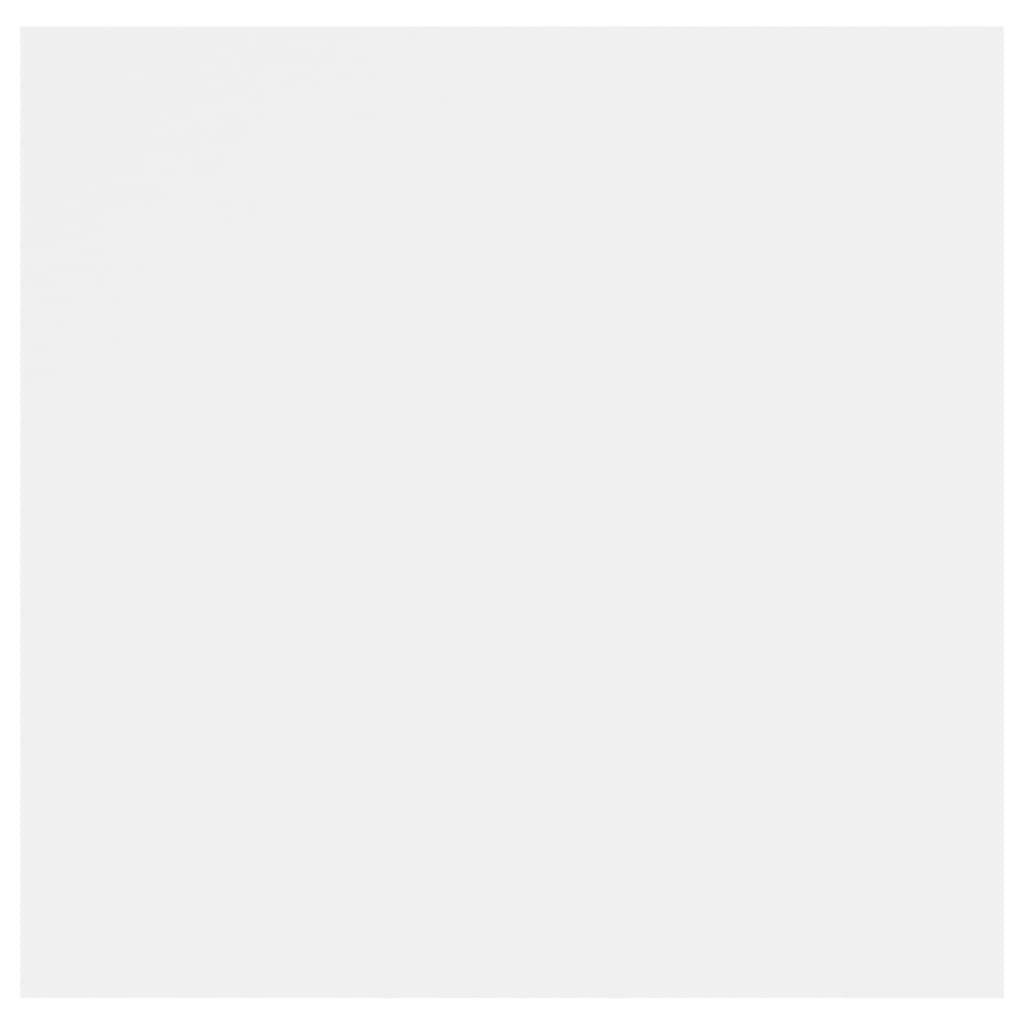 Mesita de noche de madera ingeniería blanco y roble Sonoma - Imagen 5