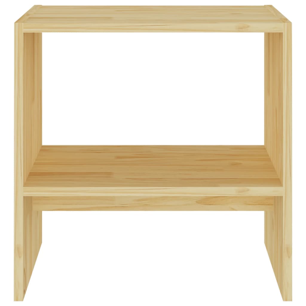 Mesita de noche madera maciza de pino 40x30,5x40 cm - Imagen 5