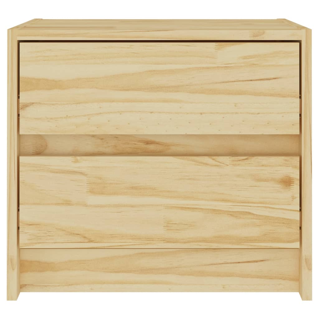 Mesita de noche madera maciza de pino 40x30,5x35,5 cm - Imagen 4