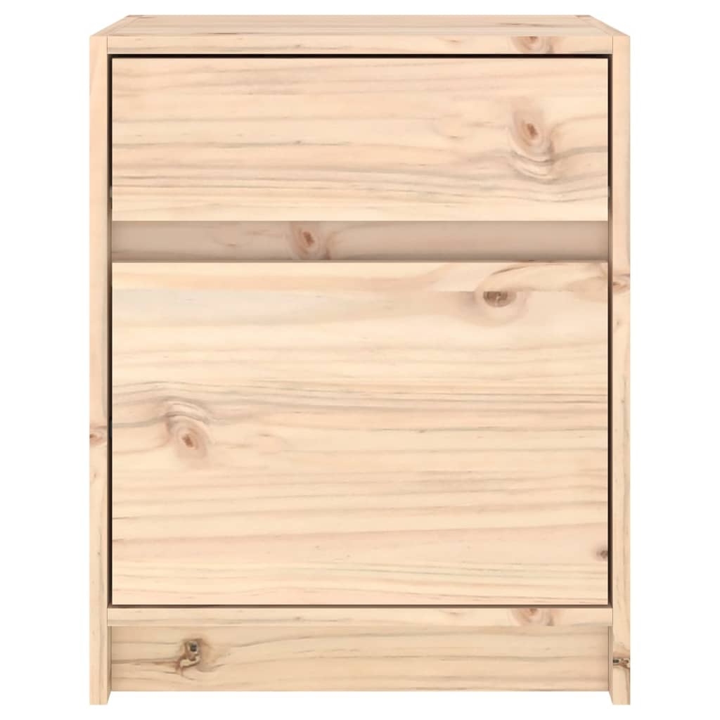 Mesita de noche madera maciza de pino 40x31x50 cm - Imagen 7