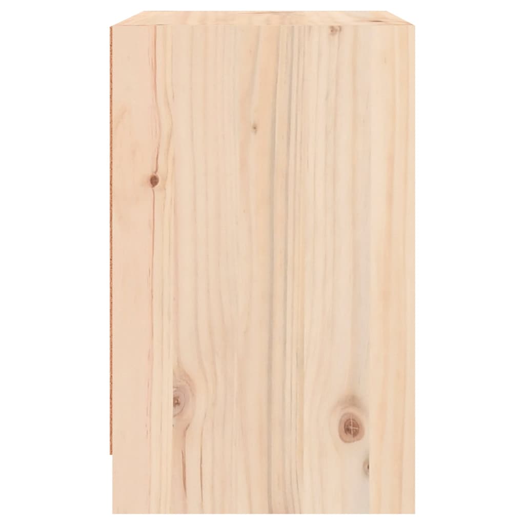 Mesita de noche madera maciza de pino 40x31x50 cm - Imagen 8