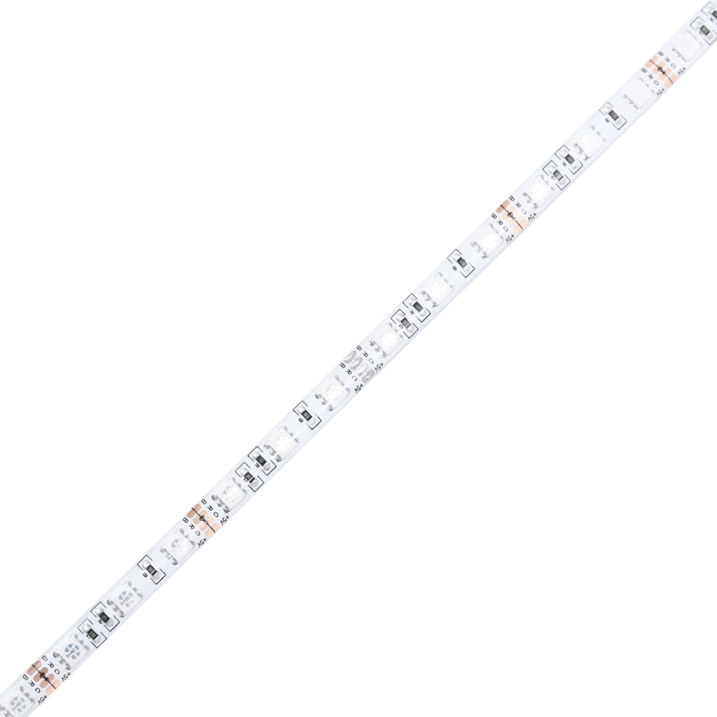 Mesita de noche luces LED 2 uds contrachapada blanco 60x35x40cm - Imagen 12