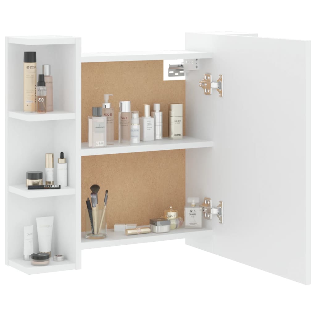 Mueble con espejo y luces LED blanco 70x16,5x60 cm - Imagen 7