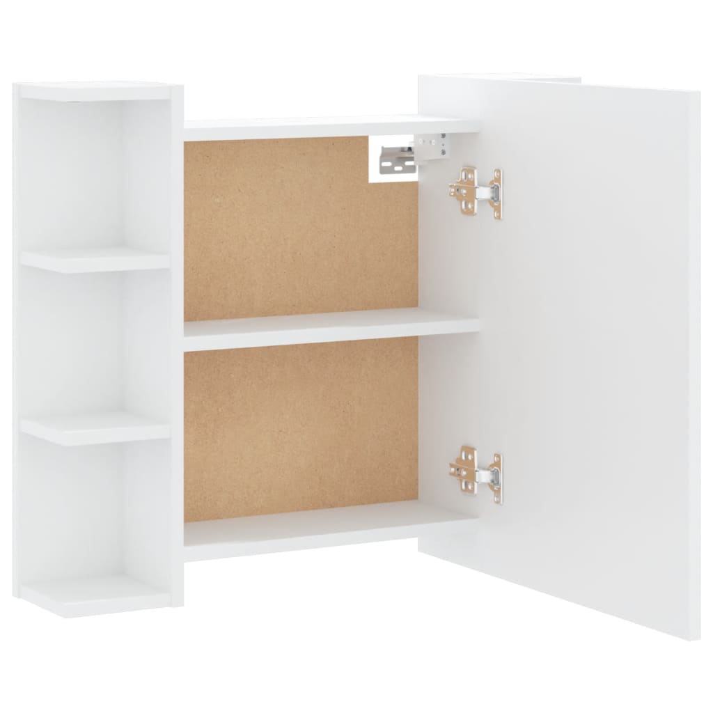 Mueble con espejo y luces LED blanco 70x16,5x60 cm - Imagen 11