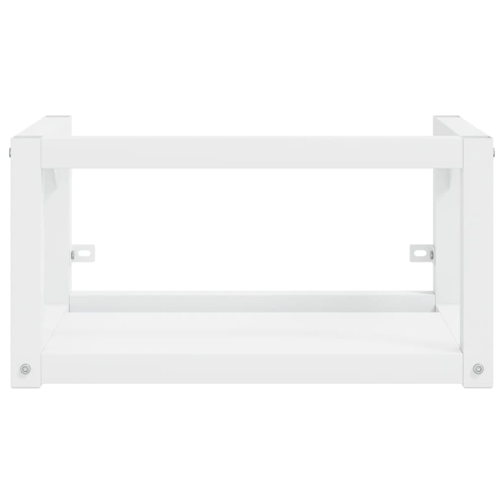 Estructura de lavabo suspendido hierro blanco 59x38x31 cm - Imagen 3