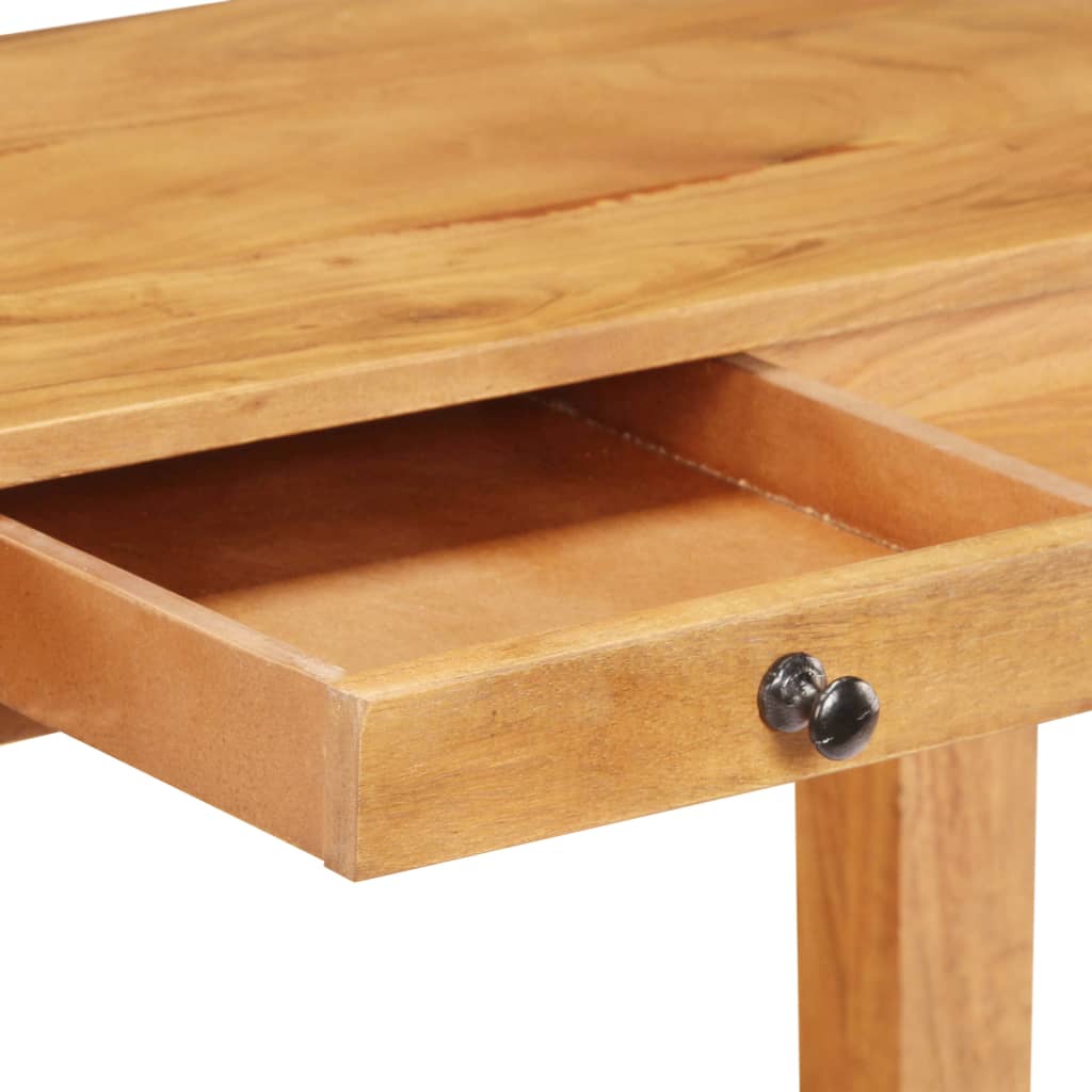 Mesa consola de madera maciza de acacia 100x40x76 cm - Imagen 4