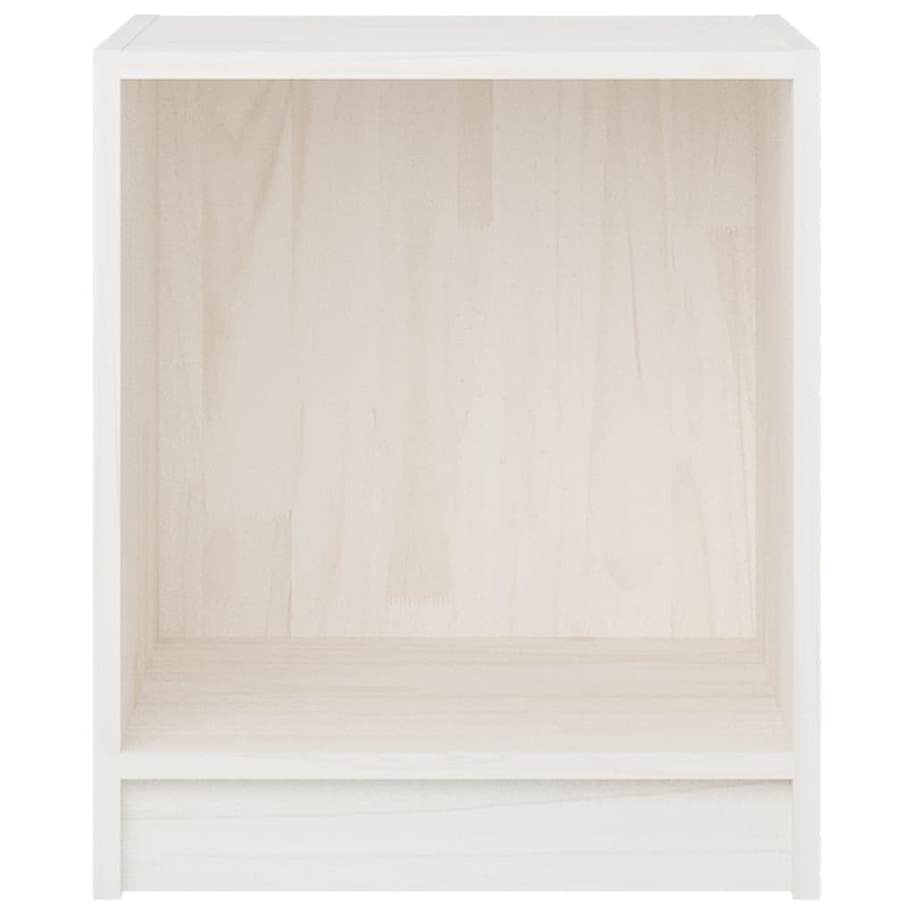 Mesita de noche 2 uds madera de pino blanco 35,5x33,5x41,5 cm - Imagen 6