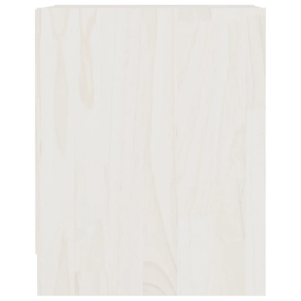 Mesita de noche 2 uds madera de pino blanco 35,5x33,5x41,5 cm - Imagen 7