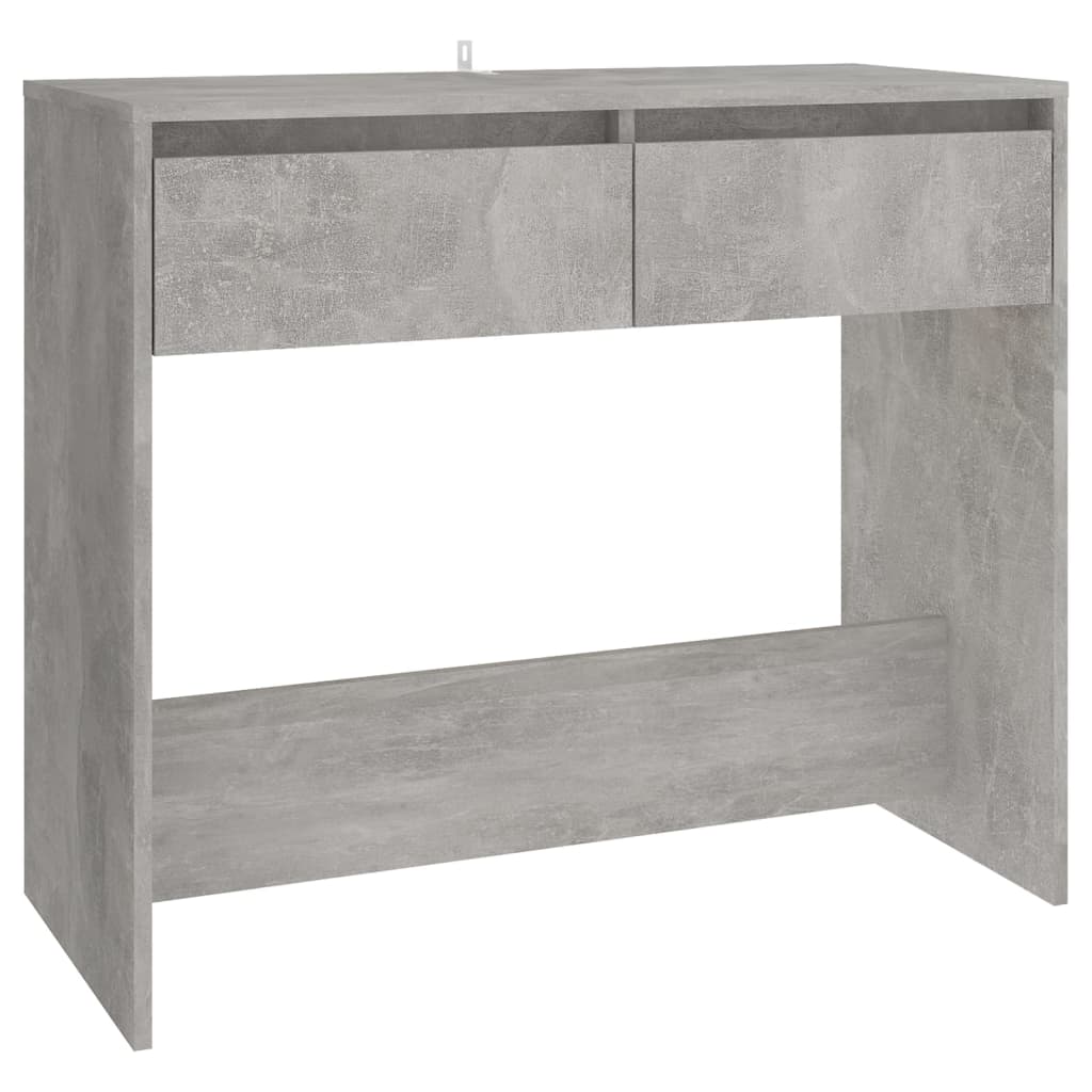 Mesa consola madera contrachapada gris hormigón 89x41x76,5 cm - Imagen 2