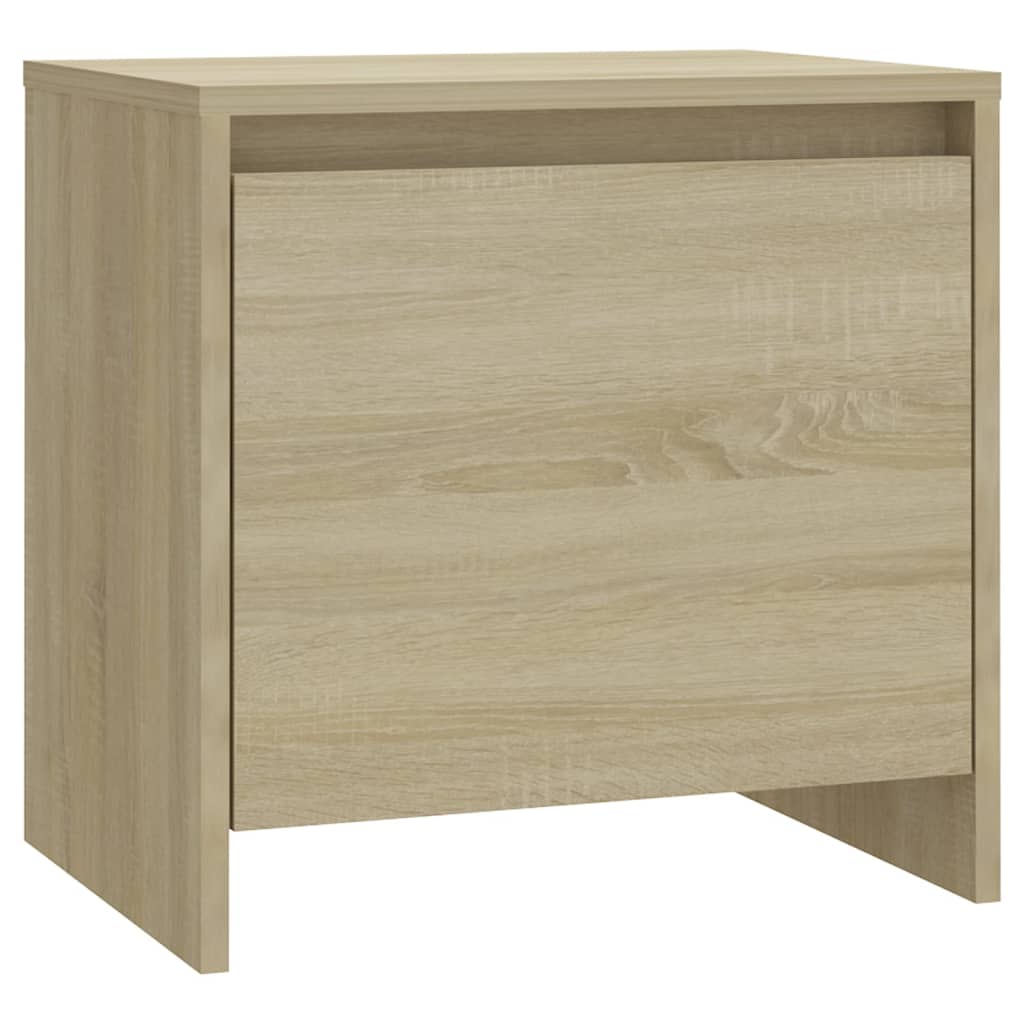 Mesita de noche madera ingeniería roble Sonoma 45x34,5x44,5 cm - Imagen 2