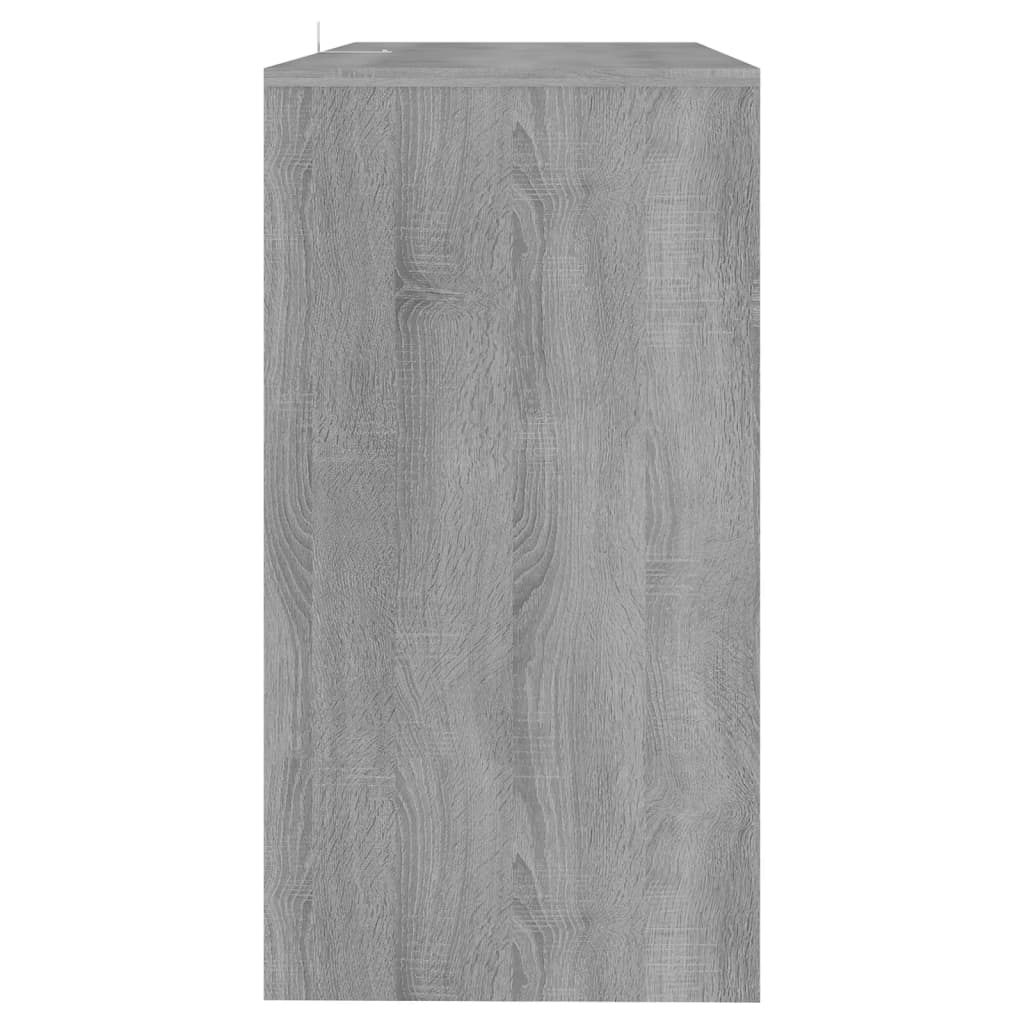Mesa consola madera de ingeniería gris Sonoma 89x41x76,5 cm - Imagen 6